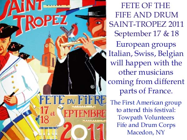 Towpath Volunteers Fife and Drum Corps to France