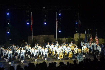 Towpath Volunteers Fife and Drum Corps in France
